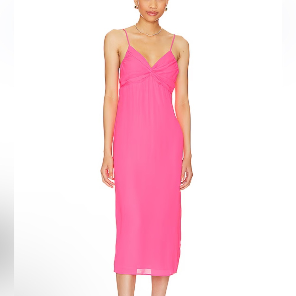 Krisa Knotted Midi Dress